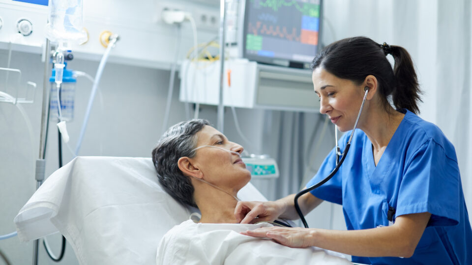 Patient with nurse